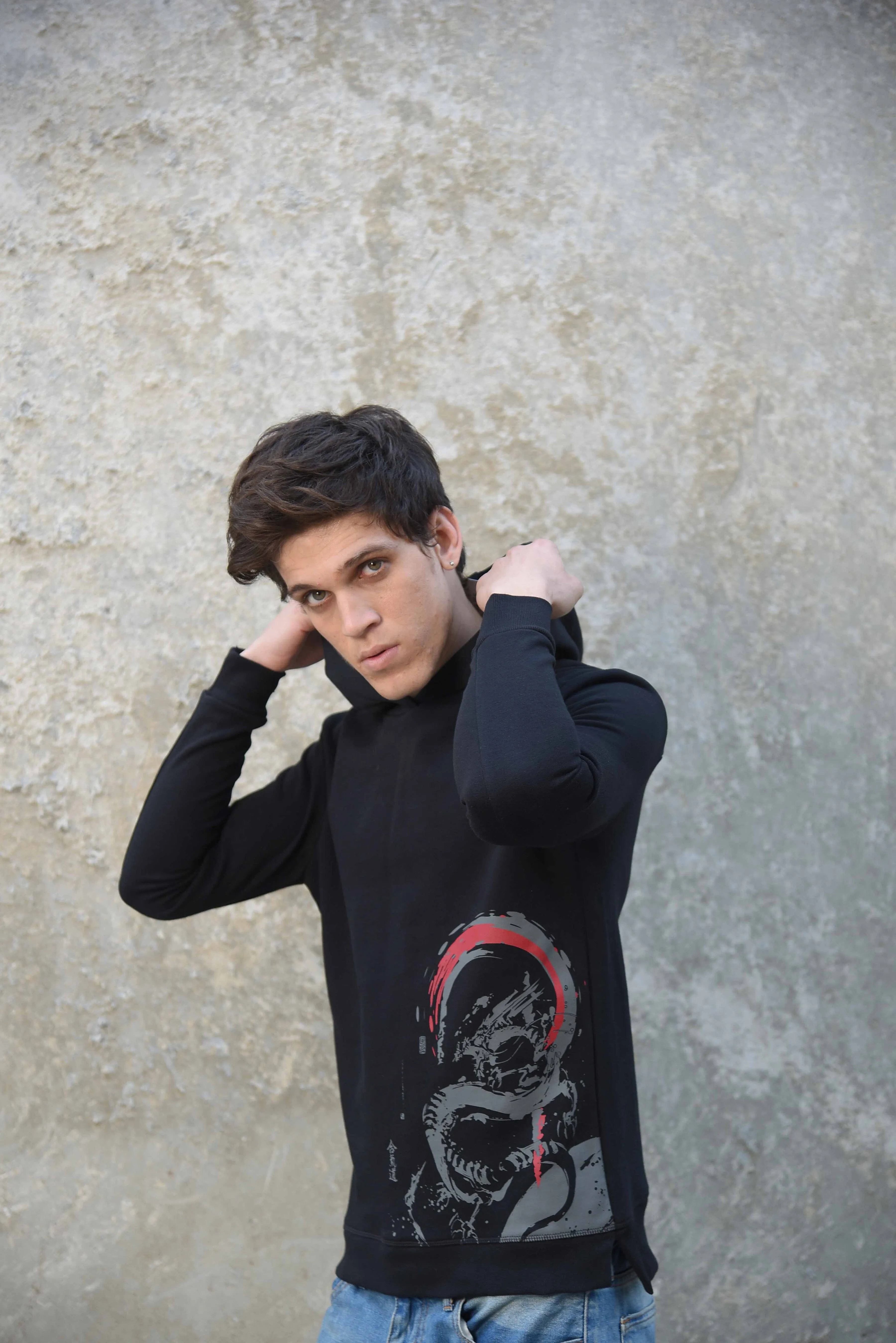 Printed Hoodie - Dragon
