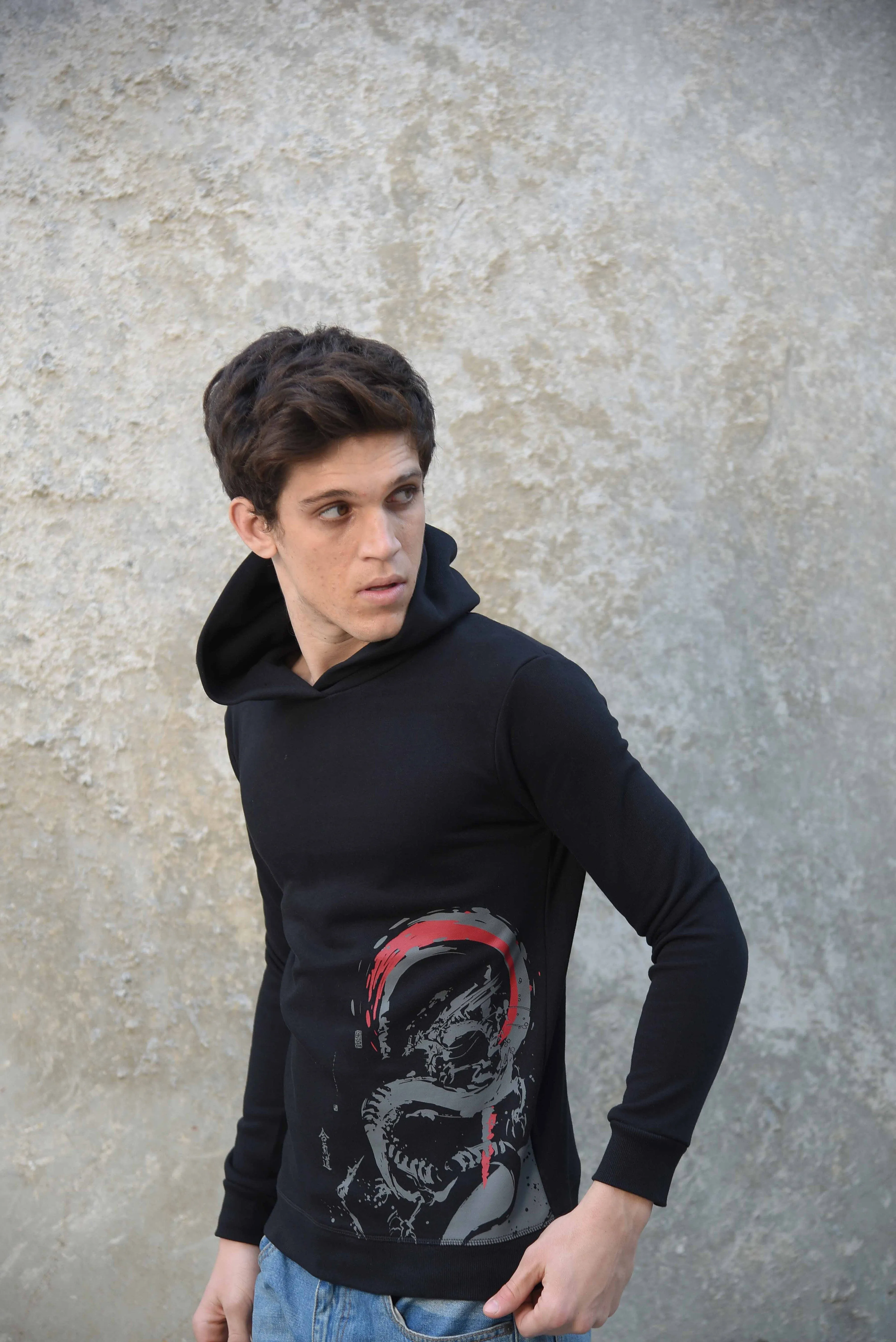 Printed Hoodie - Dragon