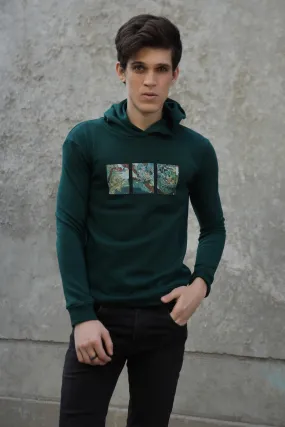 Printed Hoodie - Rain Forest
