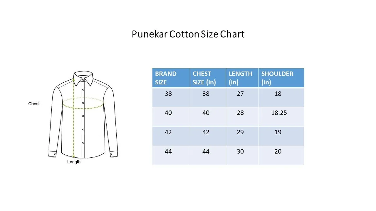 Punekar Cotton Slaty Color Pure Cotton Handmade Formal Shirt for Men's.