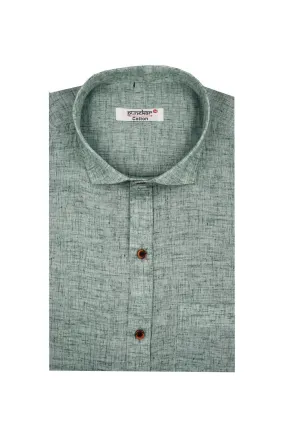 Punekar Cotton Slaty Color Pure Cotton Handmade Formal Shirt for Men's.