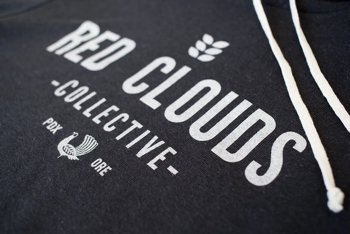 Red Clouds Hoodie - Black