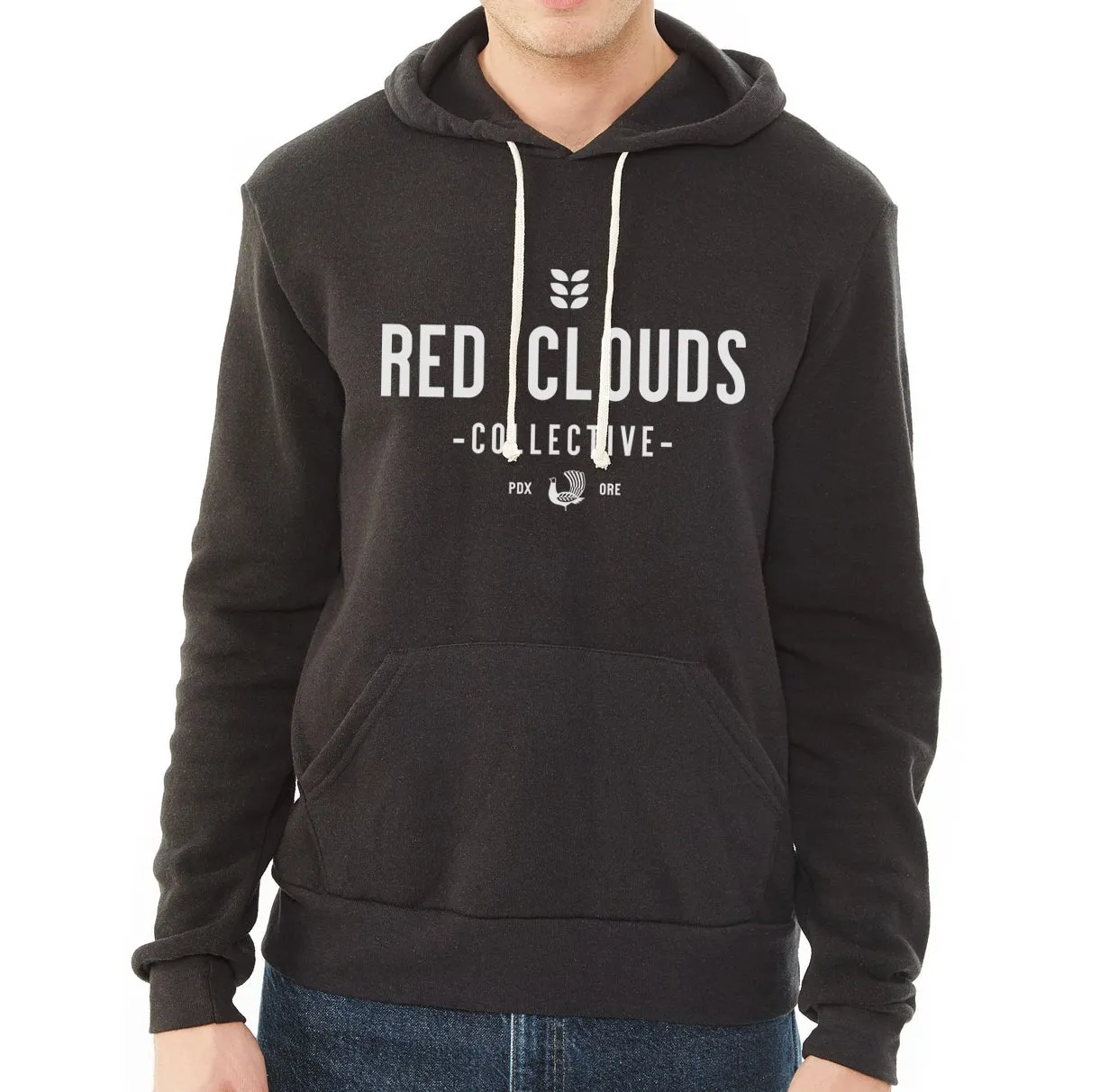 Red Clouds Hoodie - Black