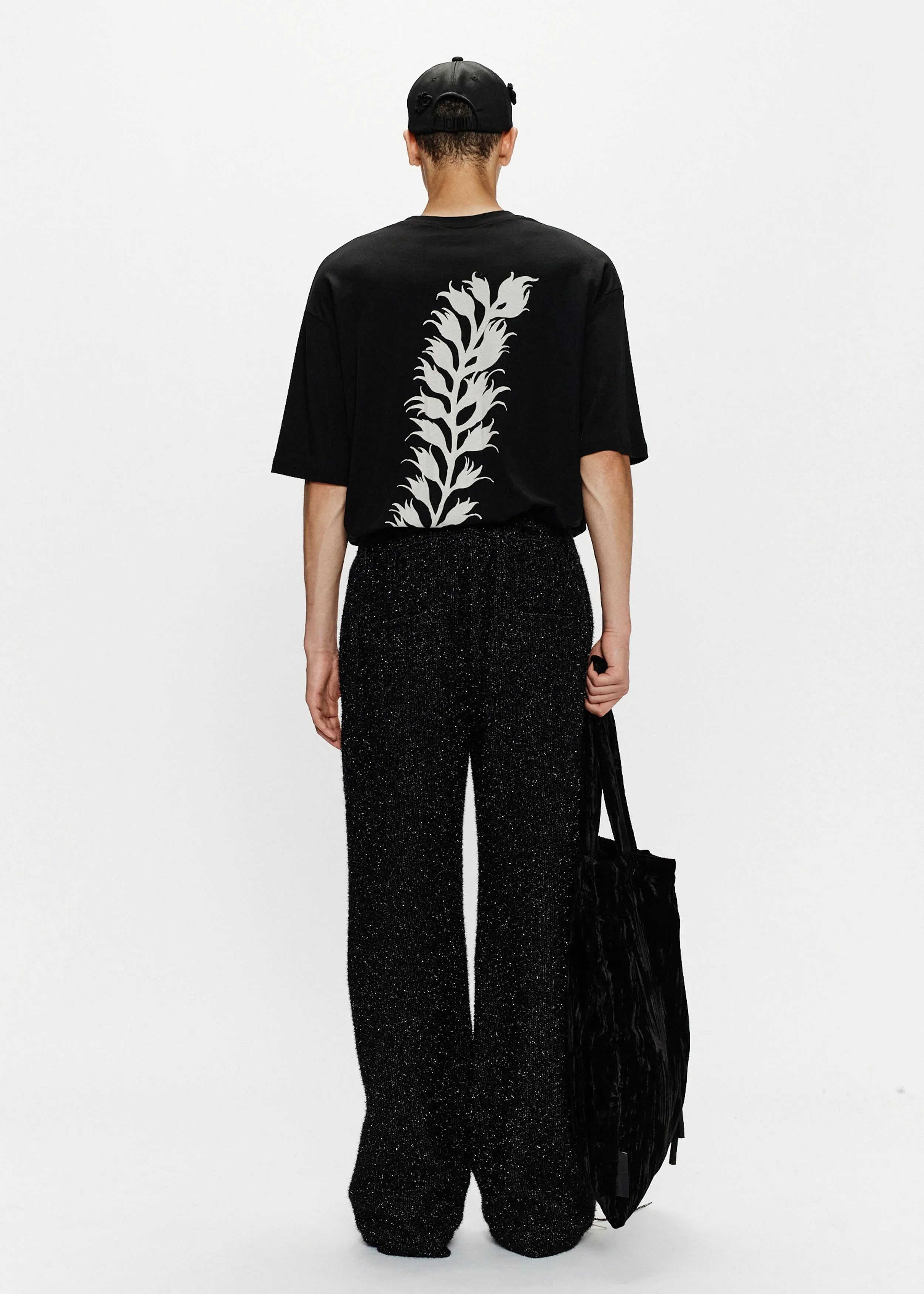 Relaxed Lounge Pant - Speckle Knit (Black)