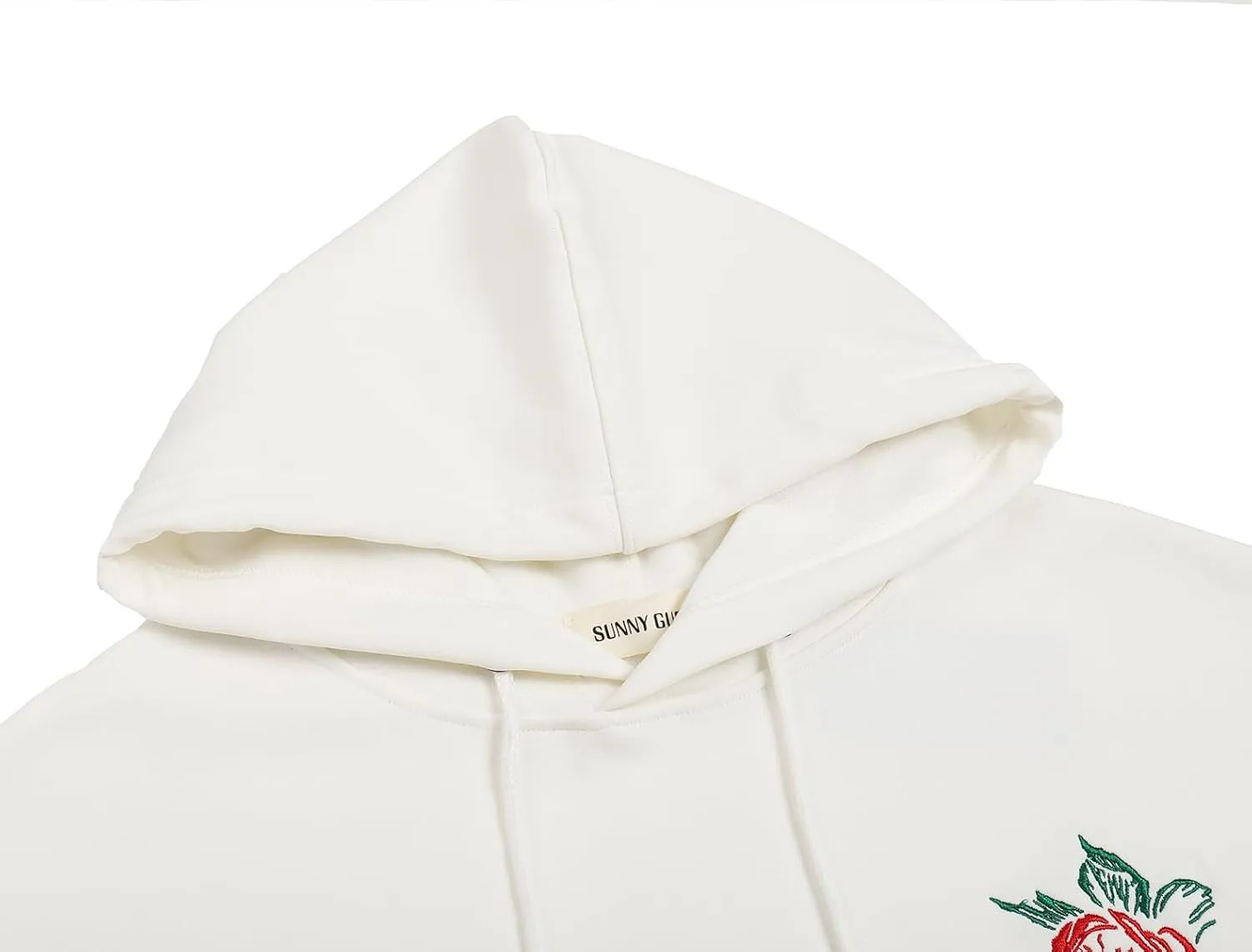 Rose Embroidered Hoodie For Men Women Long Sleeve Letters Printed Hip Hop Hoodie Hooded Sweatshirt