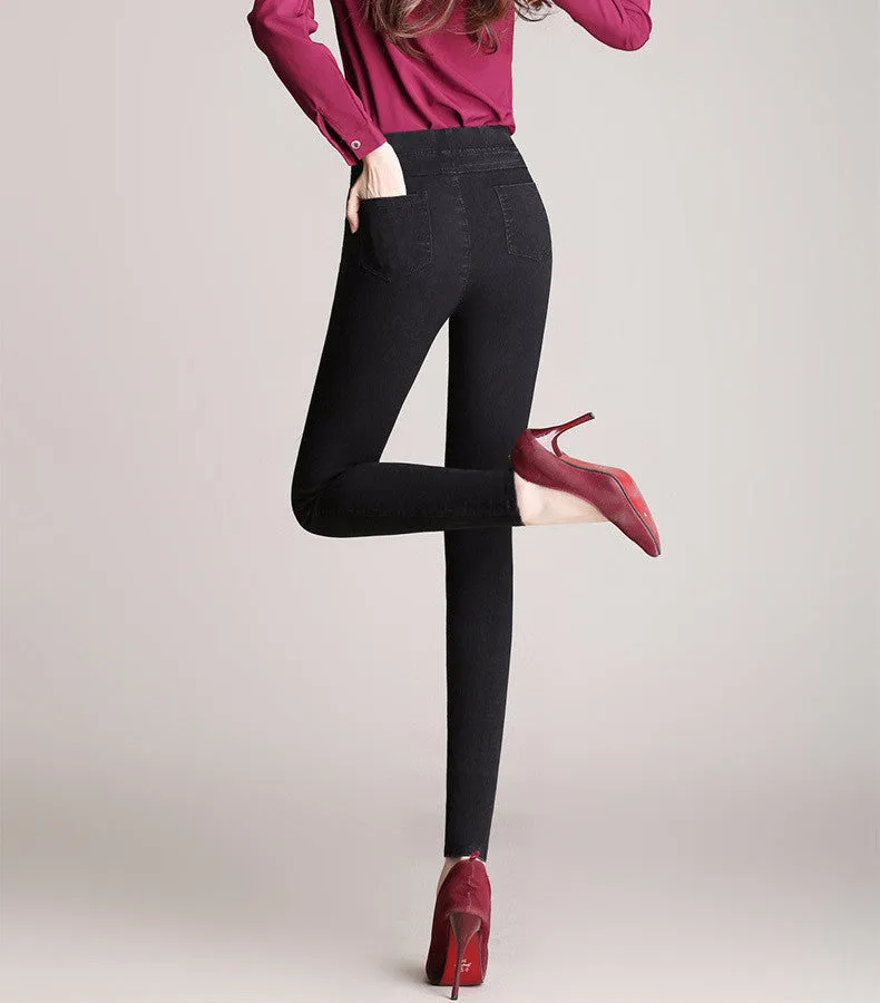 Spring Elastic Waist Casual Women's Jeans