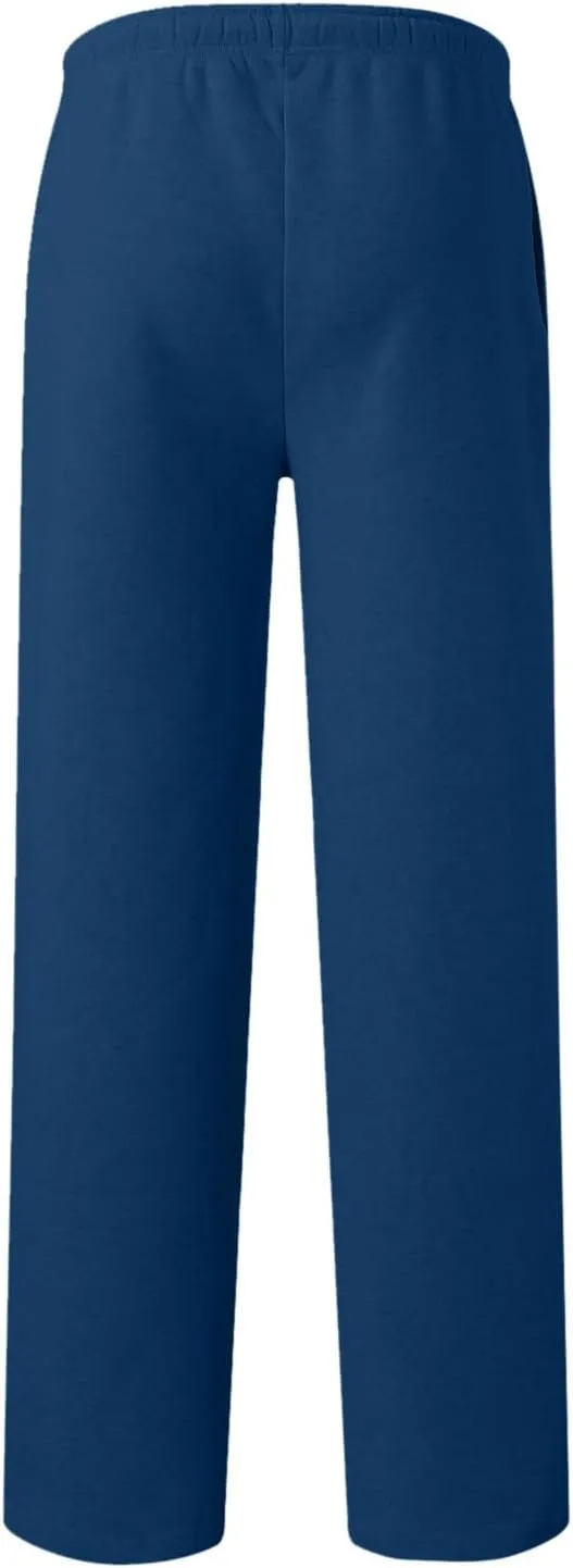 Sweatpants for Women Fleece Lined Elastic Drawstring High Waist Wide Leg Jogger Pants Soft Casual Trouser with Pocket
