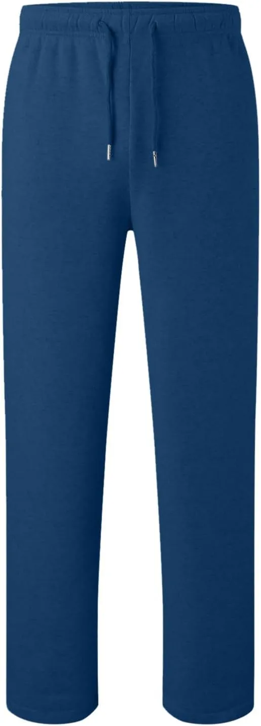 Sweatpants for Women Fleece Lined Elastic Drawstring High Waist Wide Leg Jogger Pants Soft Casual Trouser with Pocket