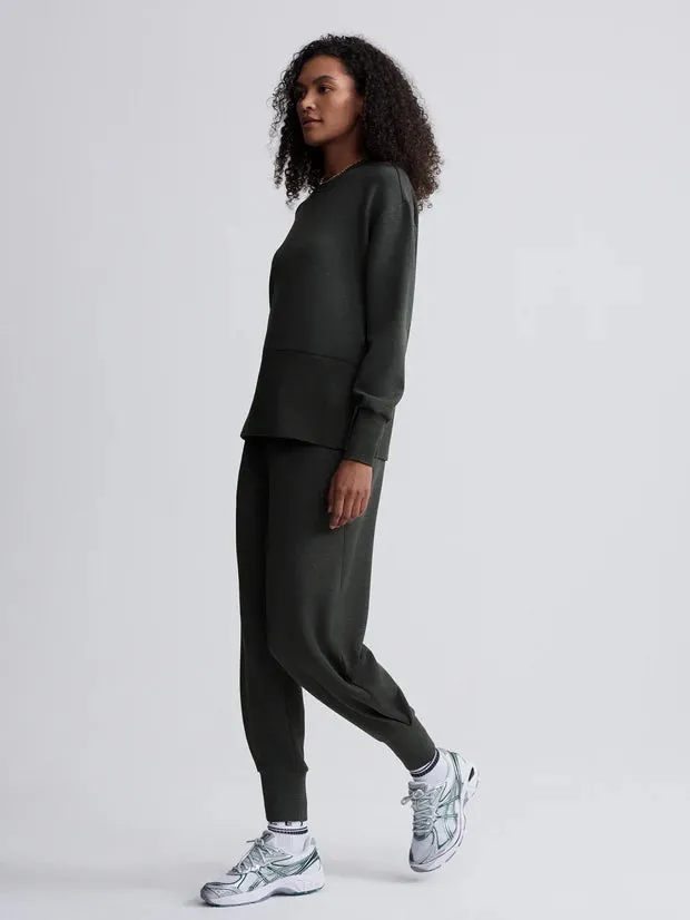 The Relaxed Pant 27.5 - Olive Marl