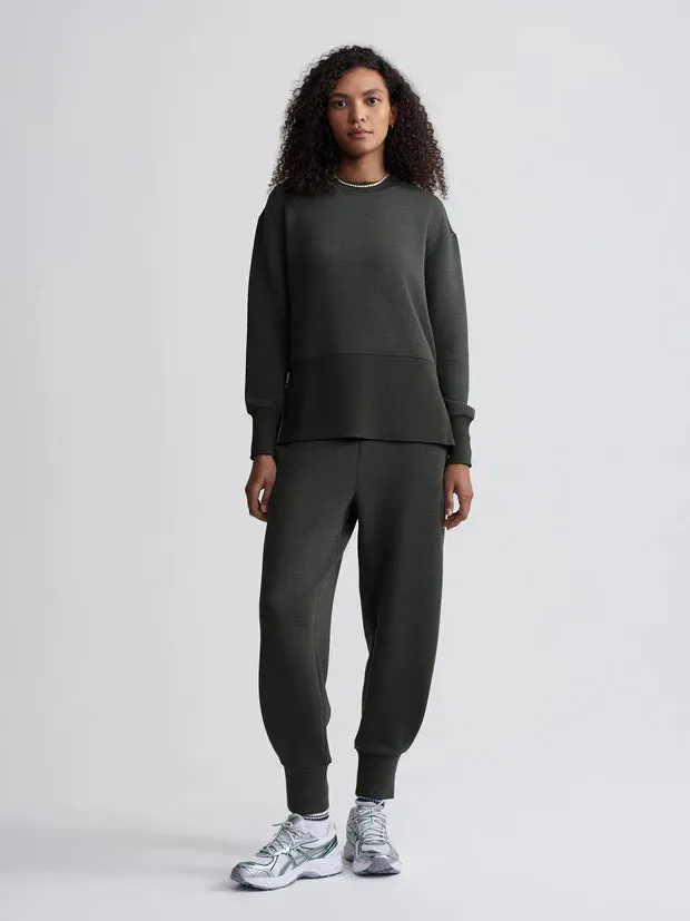 The Relaxed Pant 27.5 - Olive Marl