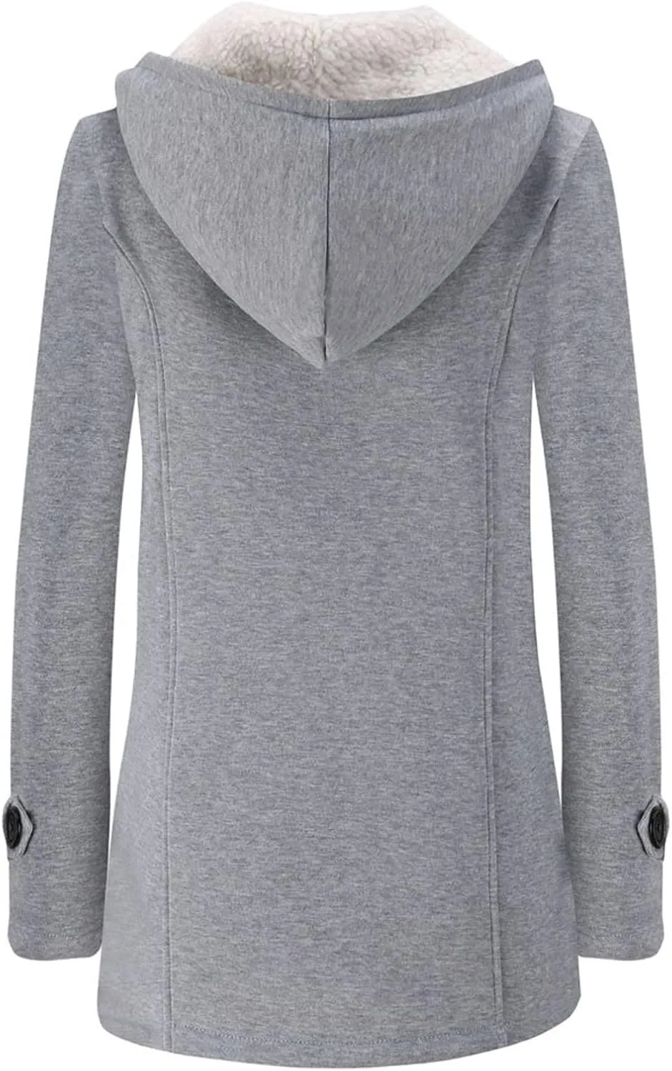Winter Coats for Women 2023,Fuzzy Fleece Lined Sherpa Jacket Lapel Button Down Long Warm Parka Outerwear