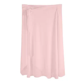 Womens Coral Swimsuit Cover Up Ruffle Tie Side Beach Sarong Wrap Maxi Skirt