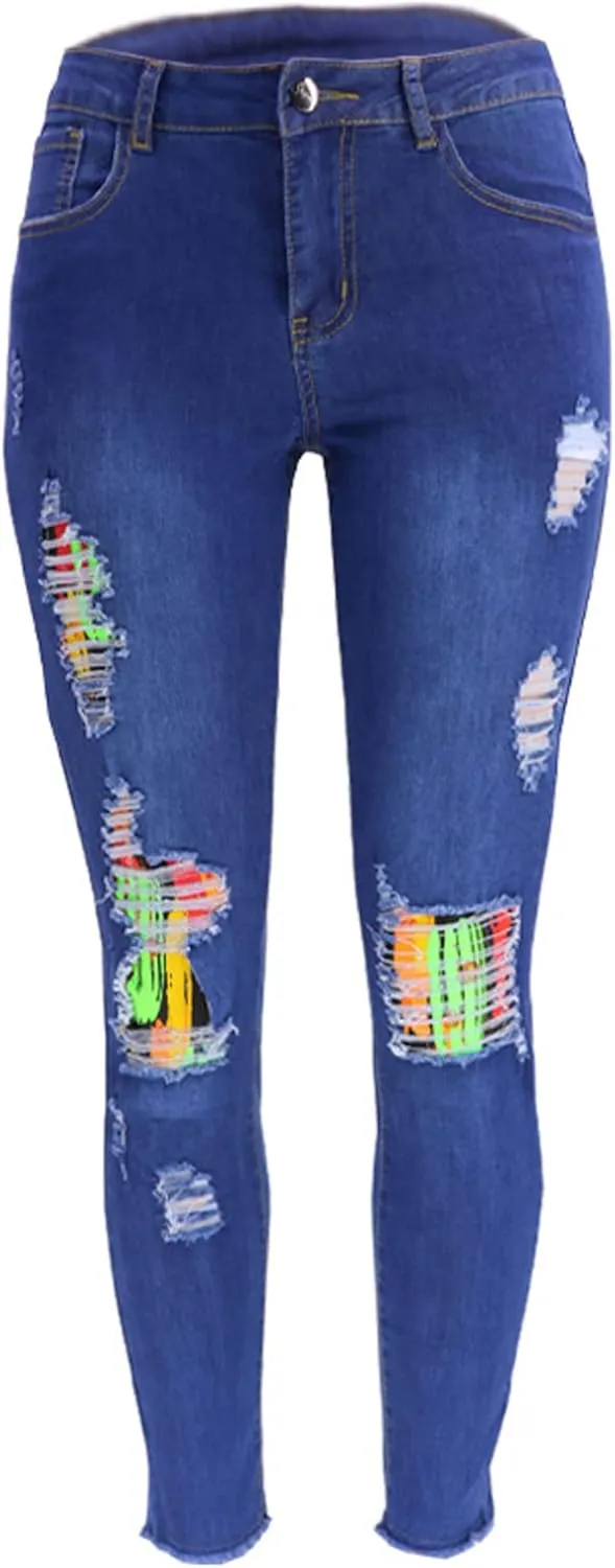 Women's Jeans High Waist Stretch Jeans Pencil Small Skinny Pants