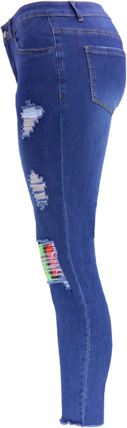Women's Jeans High Waist Stretch Jeans Pencil Small Skinny Pants