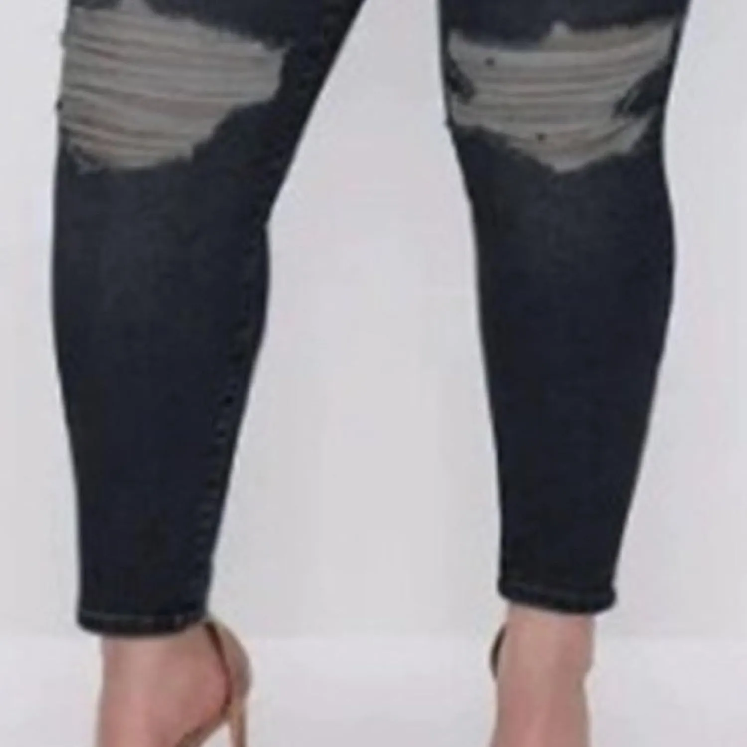 Women's Plus Size Skinny Jeans High Waist Skinny Stretchy Classic Ankle Jeans Slimming Denim Pants
