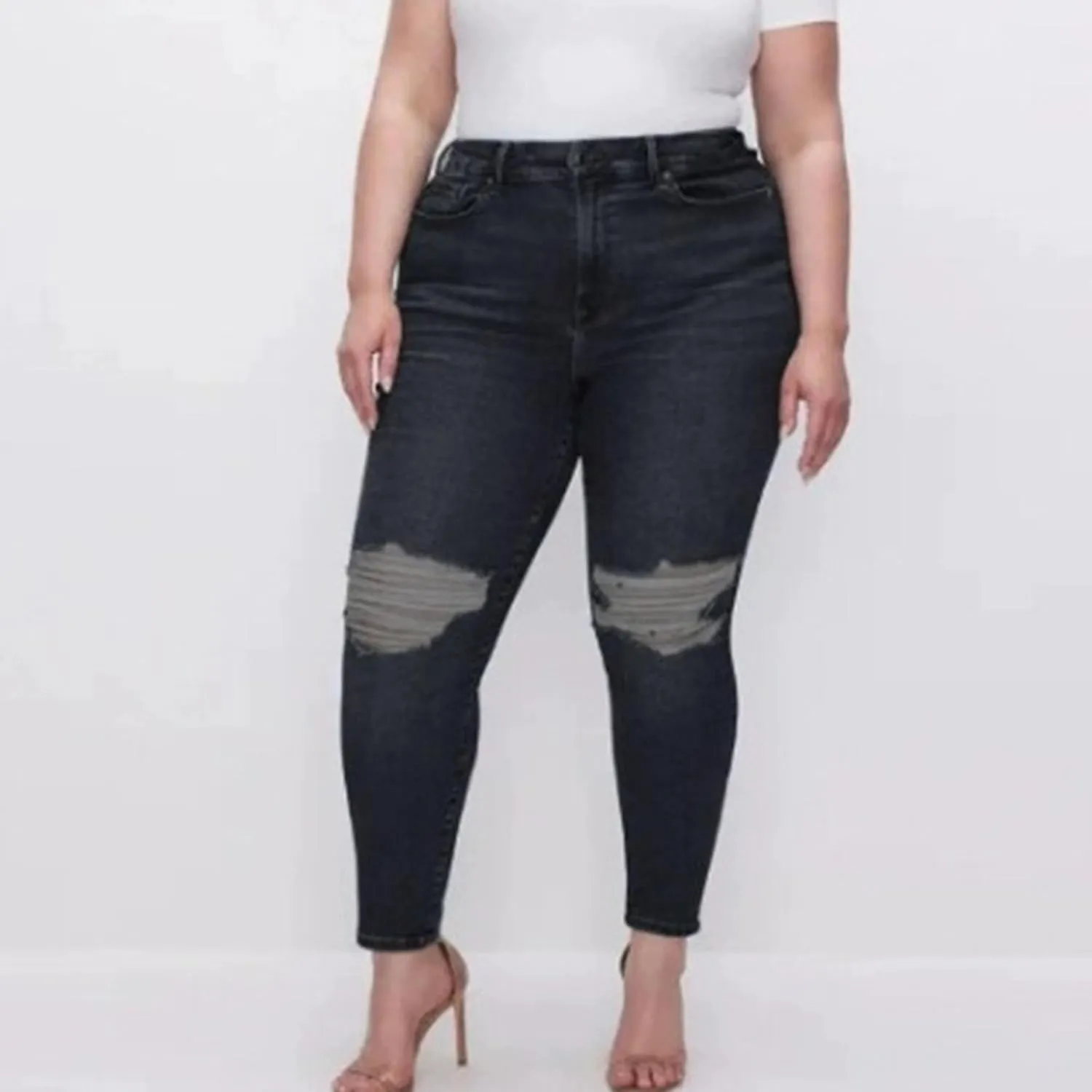 Women's Plus Size Skinny Jeans High Waist Skinny Stretchy Classic Ankle Jeans Slimming Denim Pants
