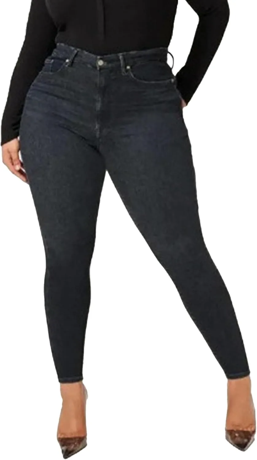 Women's Plus Size Skinny Jeans High Waist Skinny Stretchy Classic Ankle Jeans Slimming Denim Pants