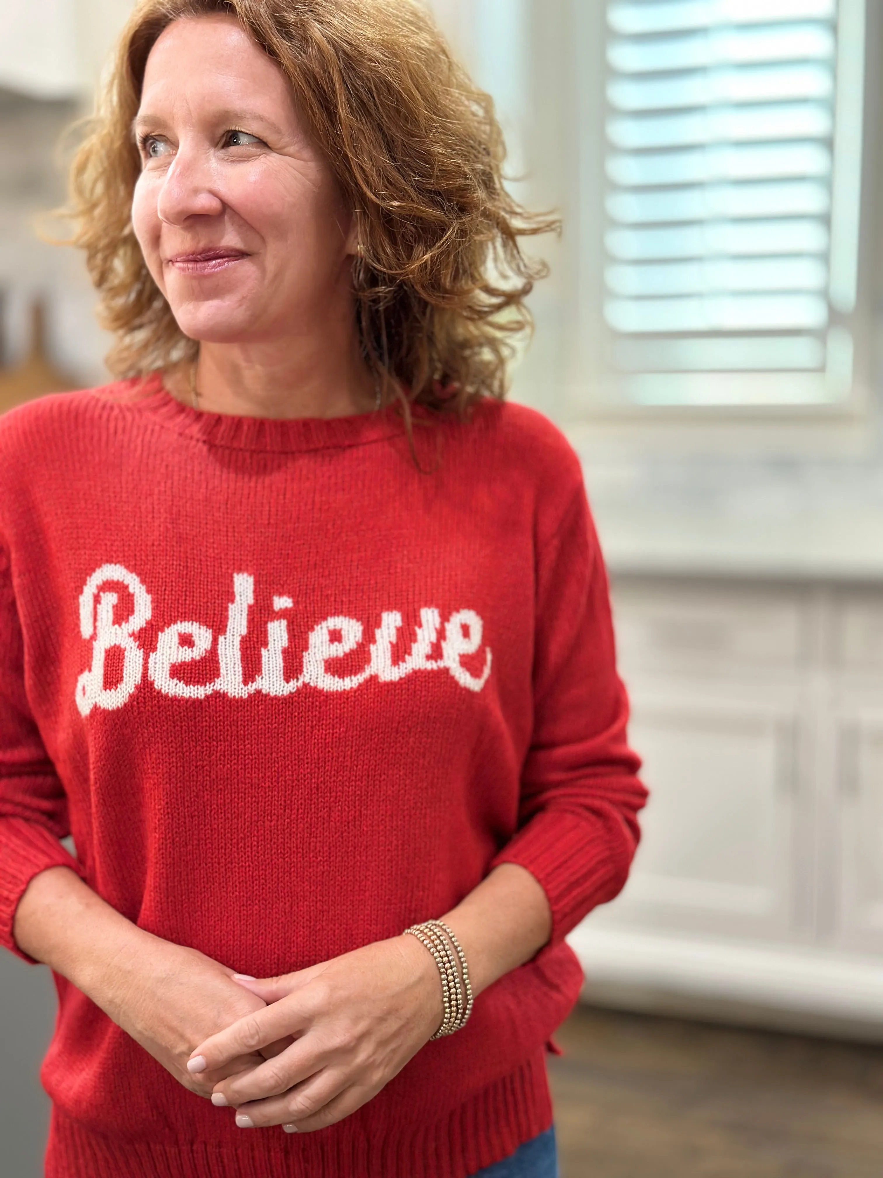 Wooden Ships Believe Lightweight Crew Sweater