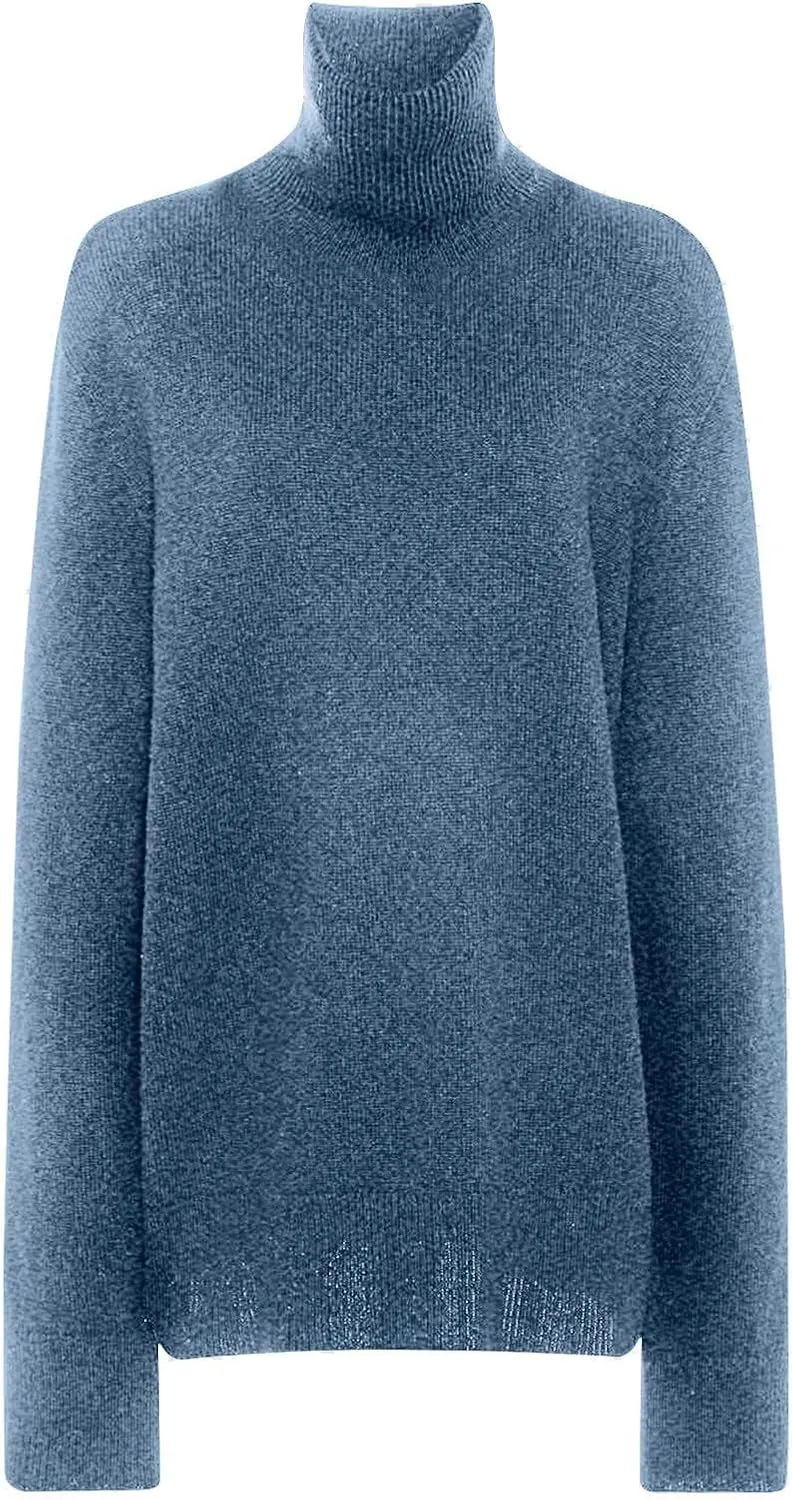 Wool Sweater Women Fall Fashion 2024 Cashmere Pullover Sweaters Lightweight Turtleneck Sweater