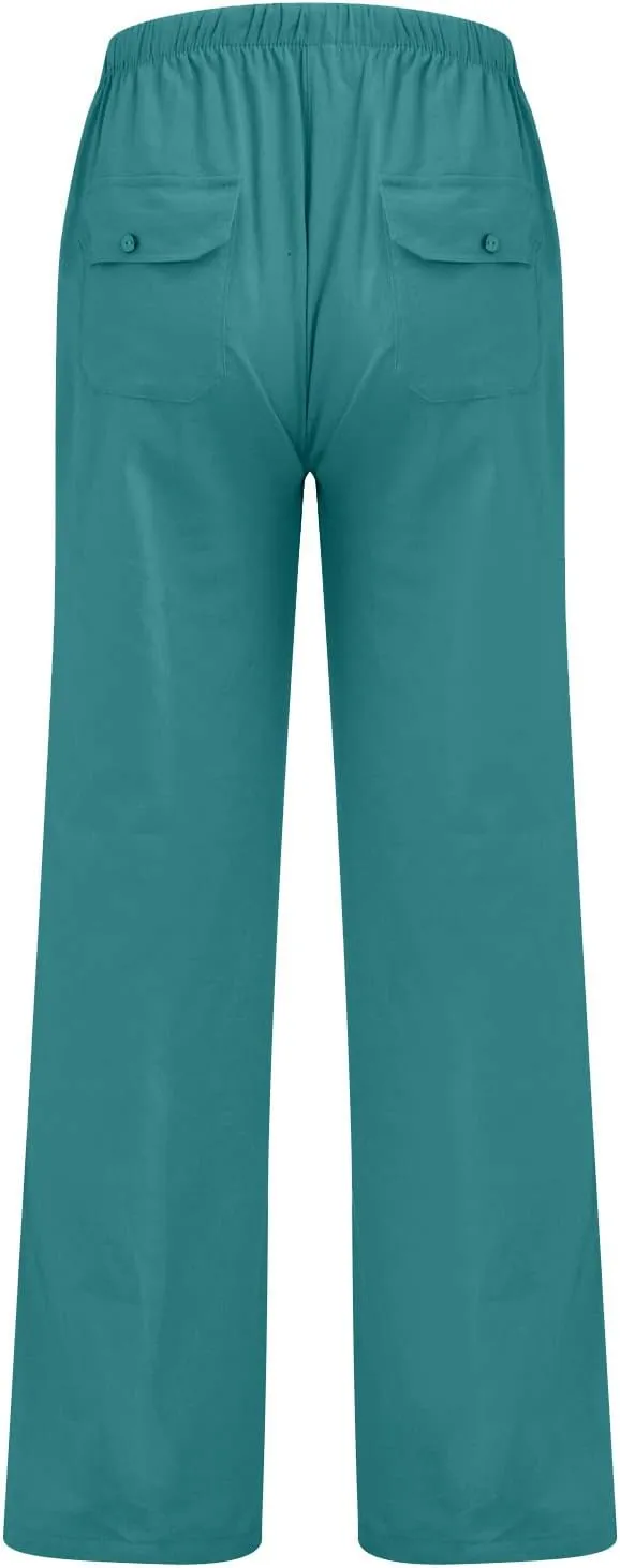 Ymosrh Man Pants for Men Clothing Natural Pants Contemporary Comfortable Quality Soft Pocket Color Trousers Joggers