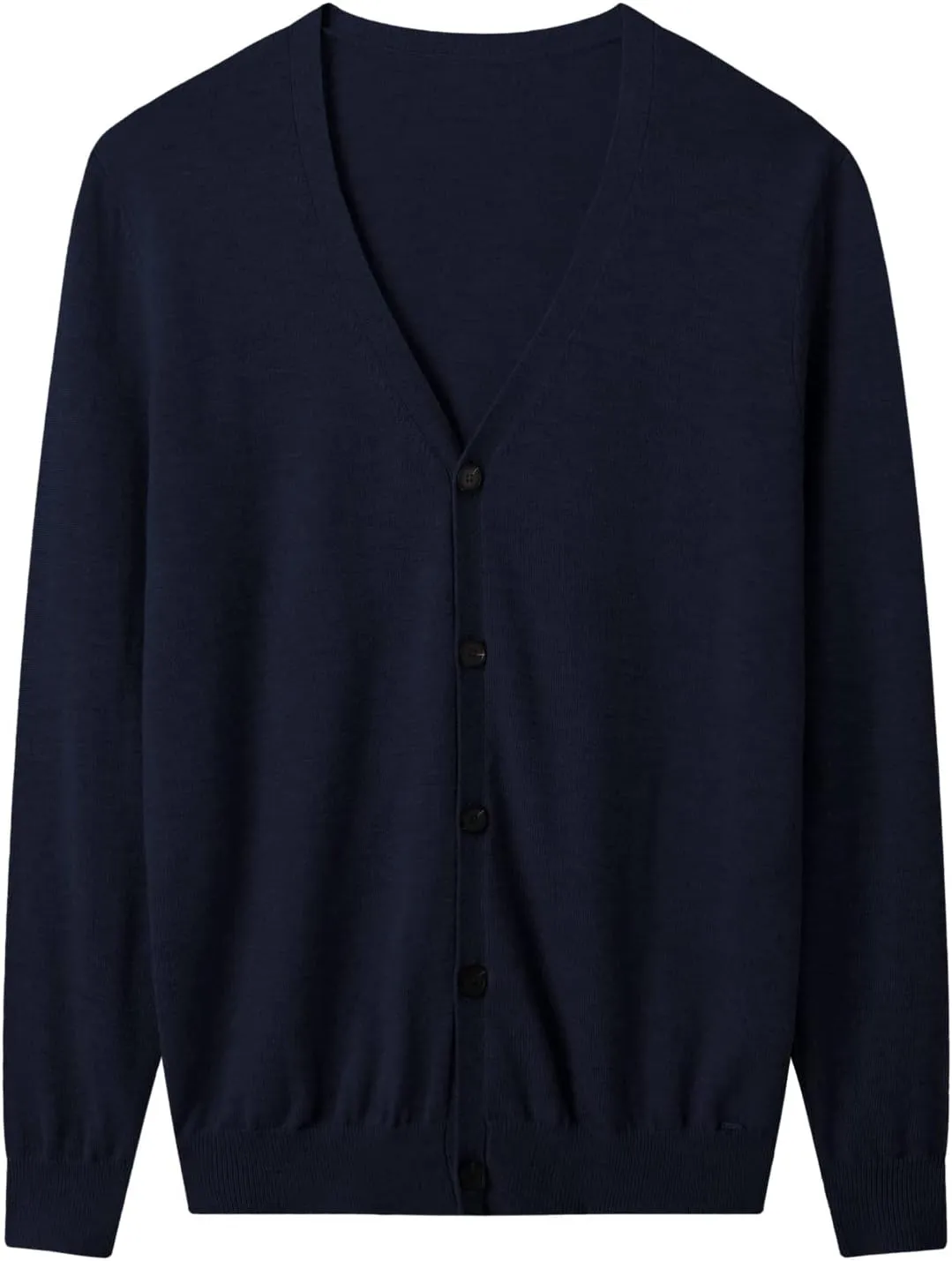 ZHILI Men's V Neck Cardigan Sweater Casual Lightweight Button Down Knitted Cardigan Sweater